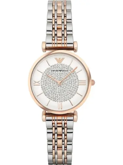 Emporio Armani Women's Retro Two-Tone Stainless Steel Quartz Watch AR1926